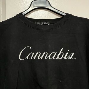 Brian Lichtenberg Black Cannabis Graphic crewneck